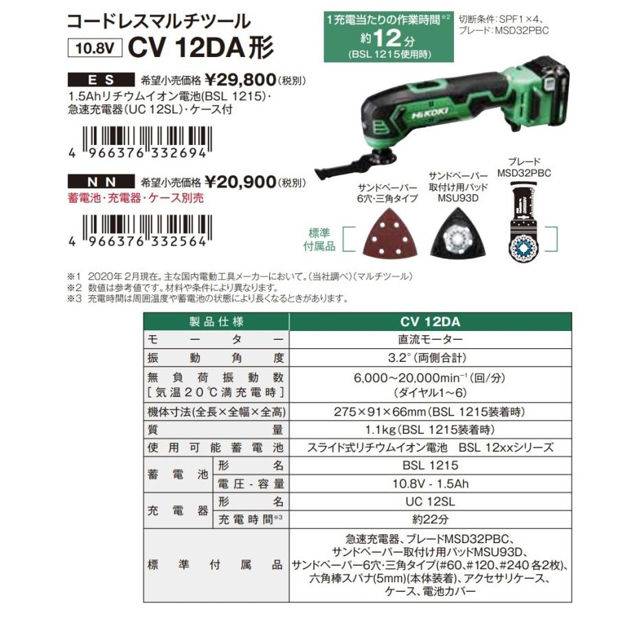 在庫限定特価 HiKOKI 工機ホールディングス コードレスマルチツール