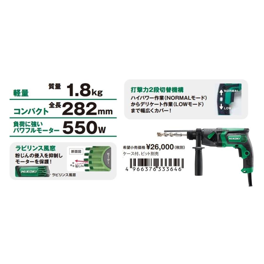 HiKOKI 【HiKOKI 工機ホールディングス】18mm ロータリ HiKOKI 【HiKOKI 工機ホールディングス】18mm ロータリ