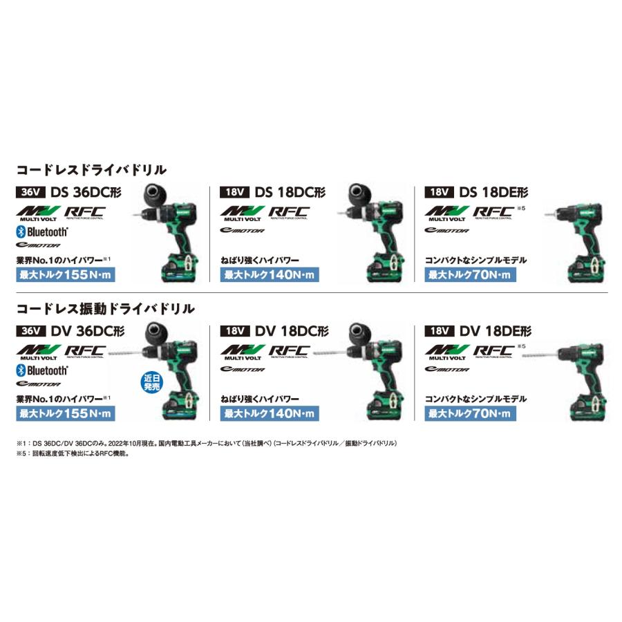 マルチボルト HiKOKI 工機 18V コードレスドライバドリル DS18DC マルチボルト HiKOKI 工機 18V コードレスドライバドリル DS18DC