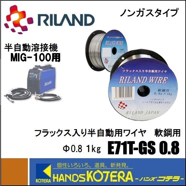 RILAND リーランド 半自動溶接機MIG-100用 E71T-GS0.8 RILAND リーランド 半自動溶接機MIG-100用 E71T-GS0.8