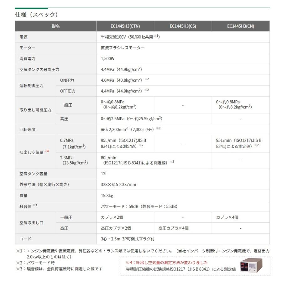 ジャングル×2大型良品館　7/21までの期間限定価格　HiKOKI 釘打ち機用高圧コンプレッサ EC1445H3改　DIY　建築　作業　エアー Amazon.co.jp: HiKOKI(ハイコーキ) 釘打機用エアコンプレッサ タンク