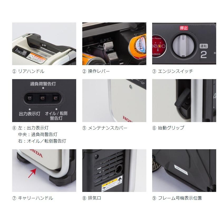 386 2/20★ホンダ EU9iGB エネポ ガスボンベ式 発電機★ 家庭用カセットガス燃料で電気を作るガスパワー発電機「エネポ