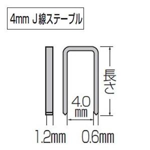 makita マキタ  4mmJ線ステープル　ステンレス・無地　25mm　5000本入　[425JS]　F-80143｜handskotera｜02