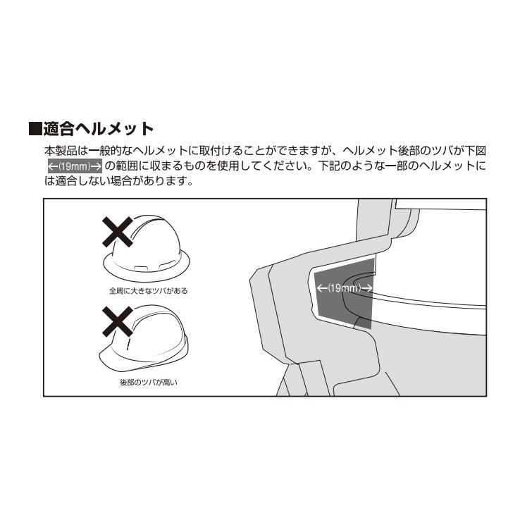 Tajima タジマ ヘルメット用空調ファン 清涼ファン 風雅ヘッド２ フルセット FH-BA18SEGW ファン＋バッテリ＋バンド他付｜handskotera｜10