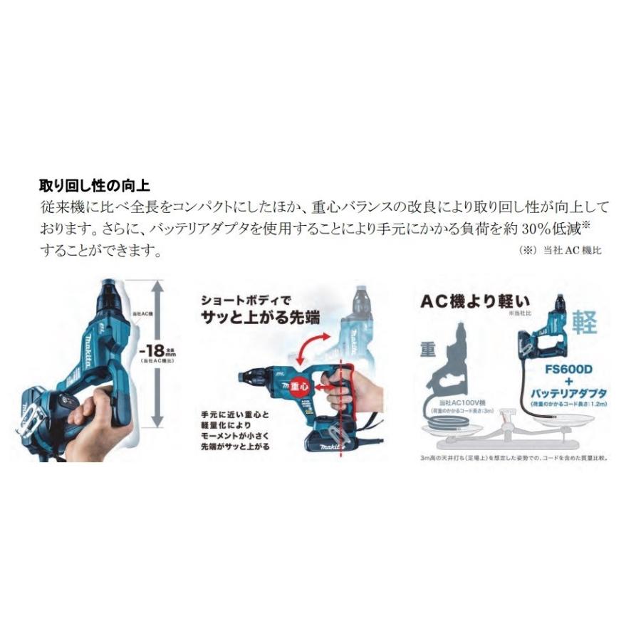 マキタ makita 18V充電式スクリュードライバ FS600DZ 青 マキタ makita 18V充電式スクリュードライバ FS600DZ 青