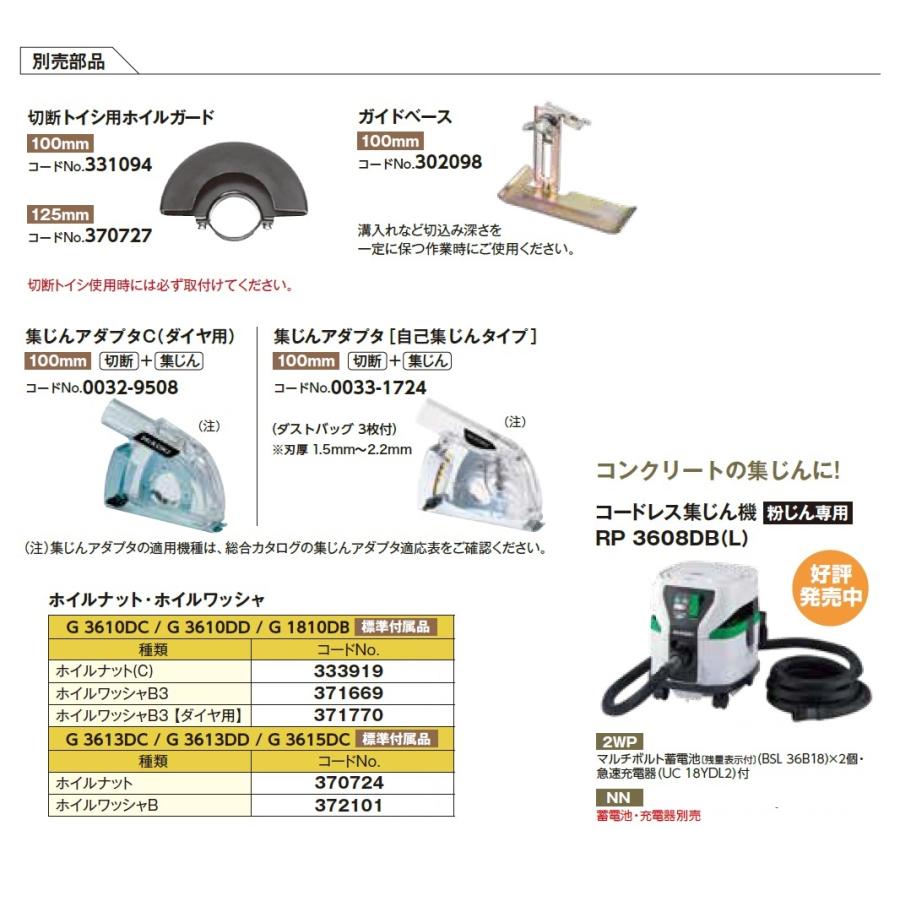 HiKOKI（ハイコーキ） 工機 MV（36V）100mmコードレスディスク
