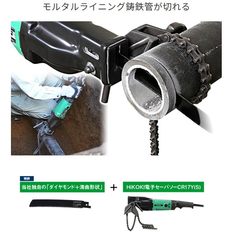 HiKOKI 工機ホールディングス　ダイヤモンド湾曲セーバソーブレード 鋳鉄管用 全長250ｍｍ 0037-1202 　00371202｜handskotera｜02