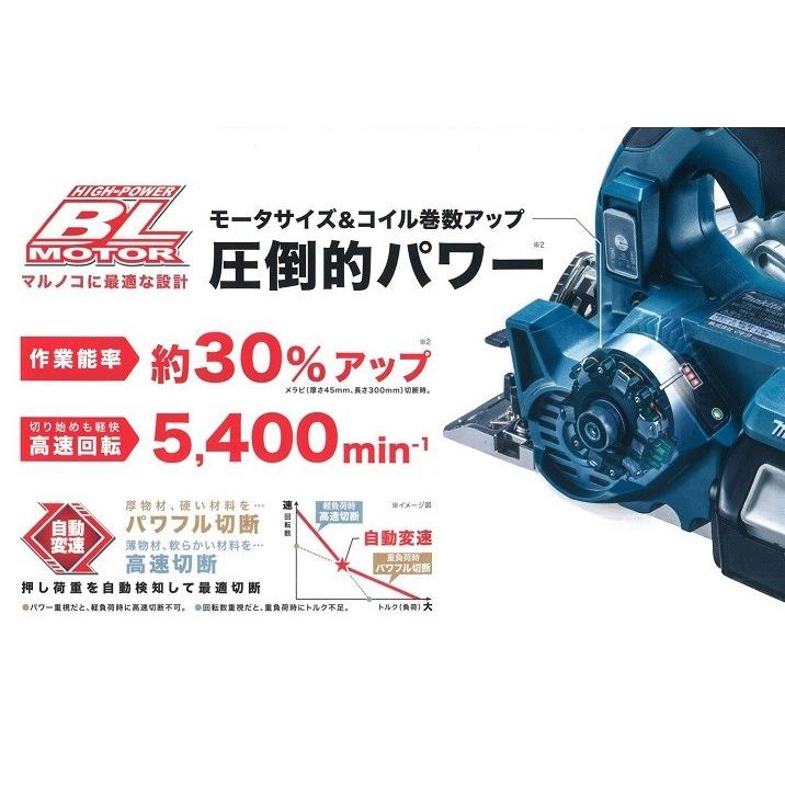 マキタ makita 18V 125mm充電式丸のこ HS474DRGX(青 マキタ makita 18V 125mm充電式丸のこ HS474DRGX(青