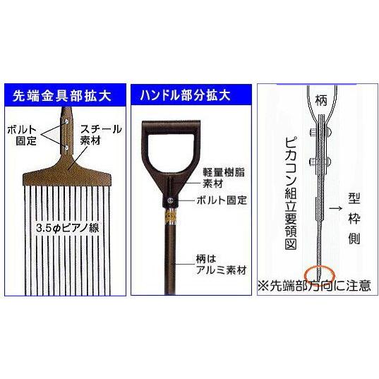 ピカコン コンクリート表面の気泡抜き取り器具 ピカコンp-IA 標準 