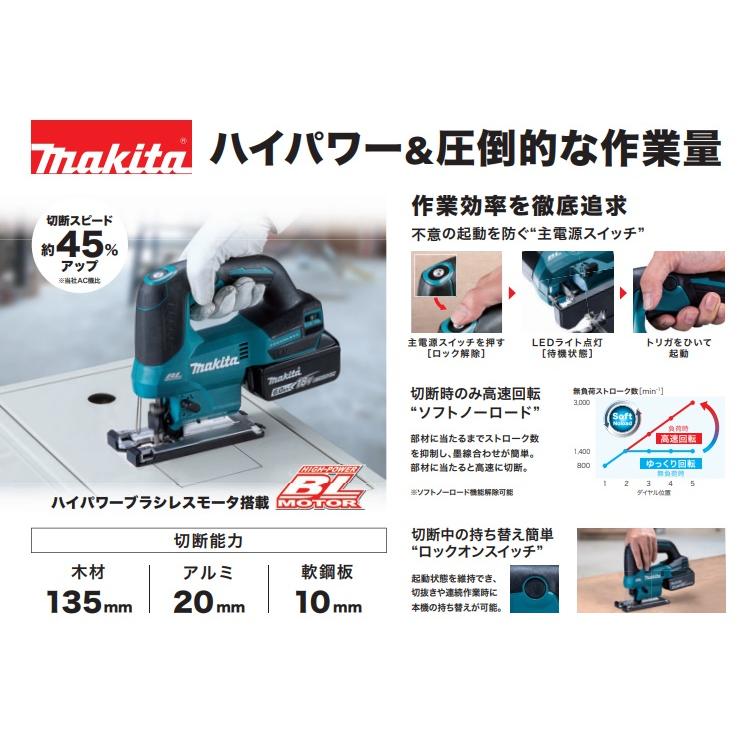makita マキタ 18V充電式ジグソー JV184DZK 本体のみ ケース付き
