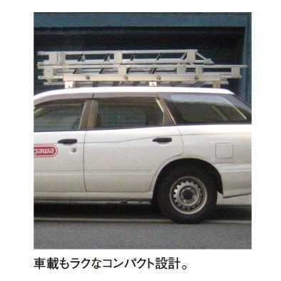 ハセガワ 代引き不可 ハセガワ長谷川 Hasegawa K型 アルミ仮設階段梯子