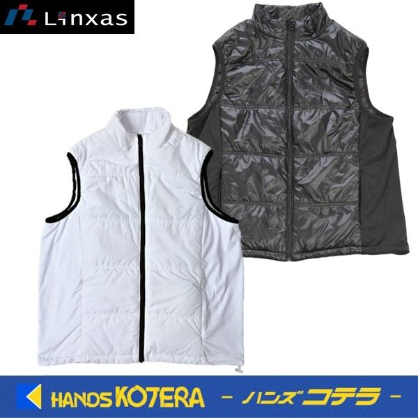 リンクサス 速暖ヒートベストEX 本体のみ ブラック／ホワイト　M／L／LL　※バッテリー・充電器べ　LXPHBEX