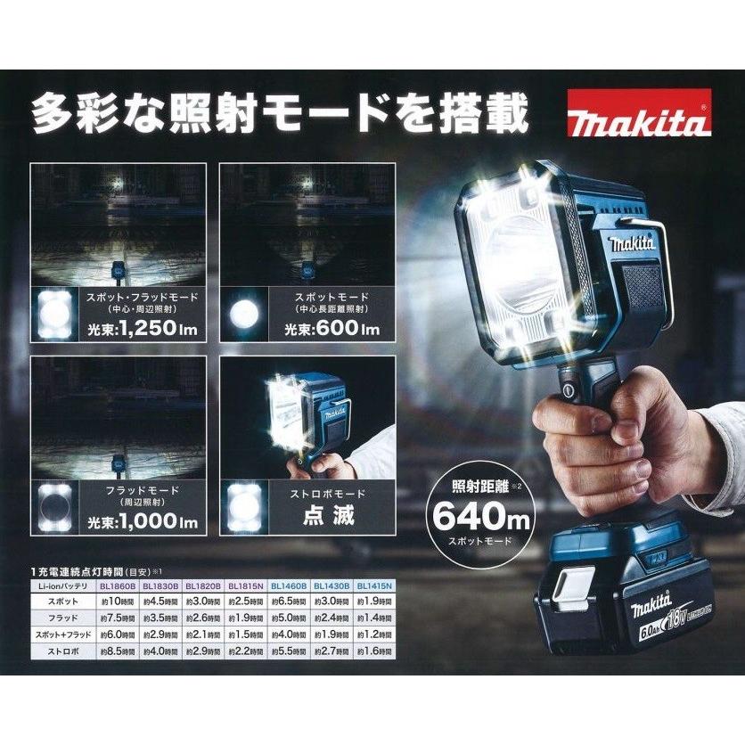 マキタ makita 14.4V/18V 充電式フラッシュライト ML812 本体 マキタ makita 14.4V/18V 充電式フラッシュライト ML812 本体