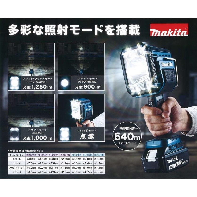 makita マキタ  14.4V/18V 充電式フラッシュライト  ML812  本体のみ（バッテリ・充電器別売）｜handskotera｜02