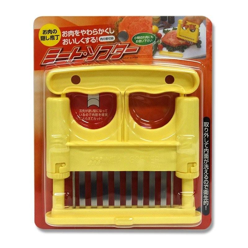 未開封新品 スタンド付き ミートクリーバー 14インチ 35cm 包丁 肉切り 在庫あり 義春刃物 ミートソフター MT-160（ホワイト／イエロー