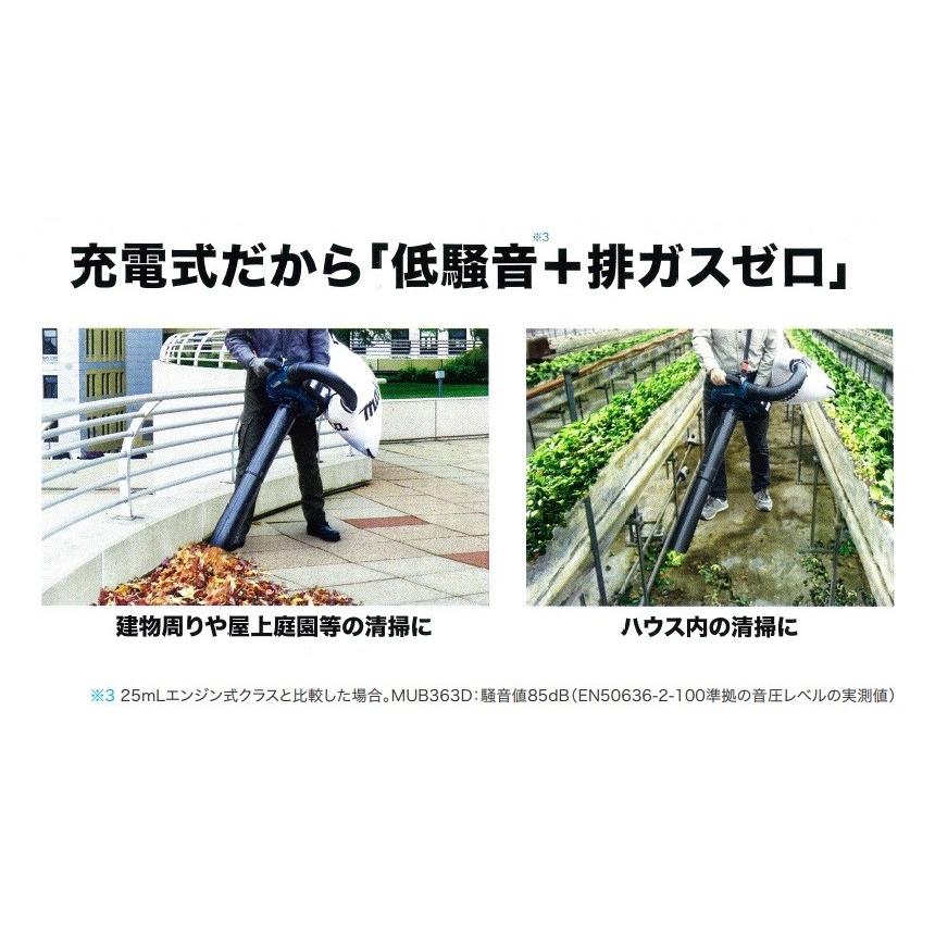 マキタ makita 36V（18+18）充電式ブロワ/集じん機能付 MUB363DG2V 