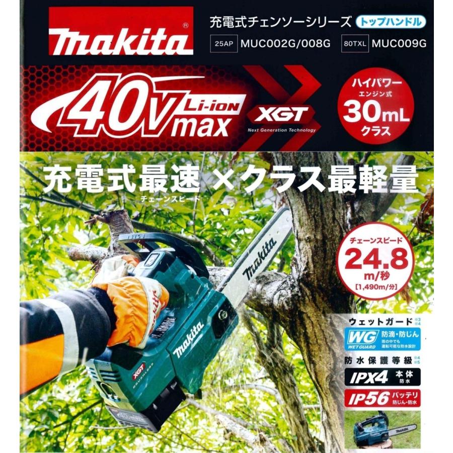 Makita - makitaチェンソー40V max  MUC009G Amazon | マキタ 40Vmax 充電式チェンソー ガイドバー長300mm
