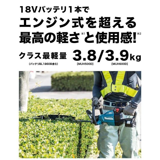 マキタ makita 18V充電式生垣バリカン 刈込幅500mm 特殊