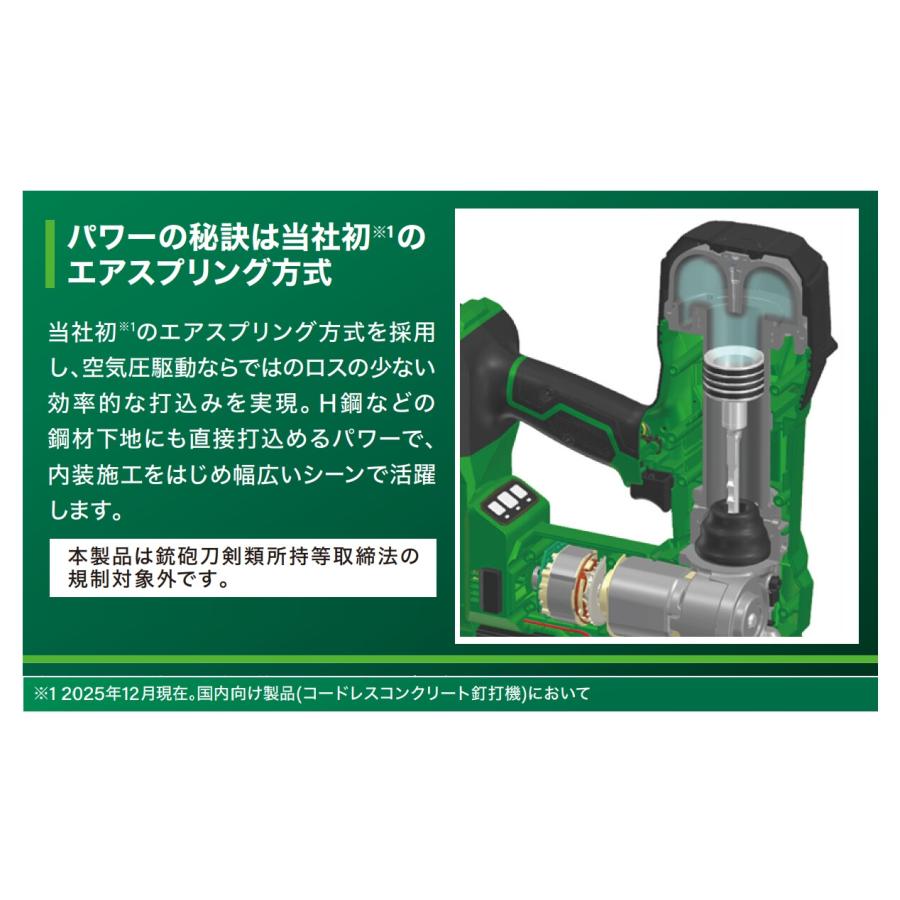 HiKOKI（ハイコーキ） 工機 コードレスコンクリート釘打機 18V