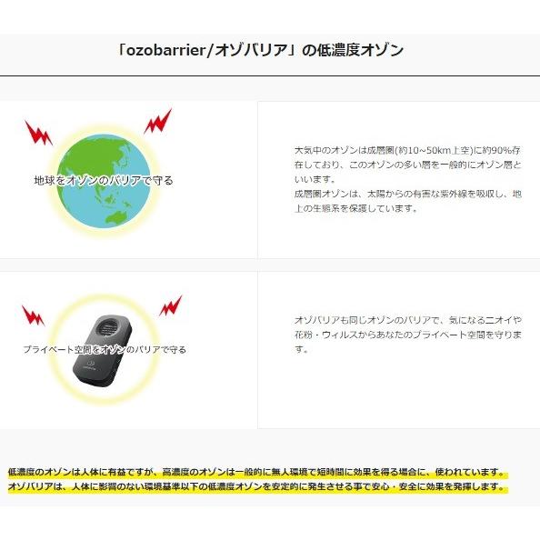 プライベート空間を守る!　オゾンバリア＆ライト エクレール 消臭・除菌・ウイルス対策低濃度オゾン発生器