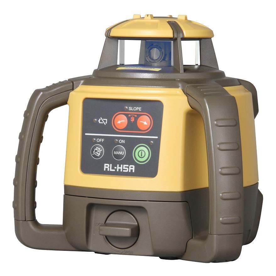 代引き不可  Tajima タジマ  トプコン  ローテーティングレーザーRL-H5A・充電池・受光器LS-80Xセット  RL-H5ARB  球面三脚付の画像