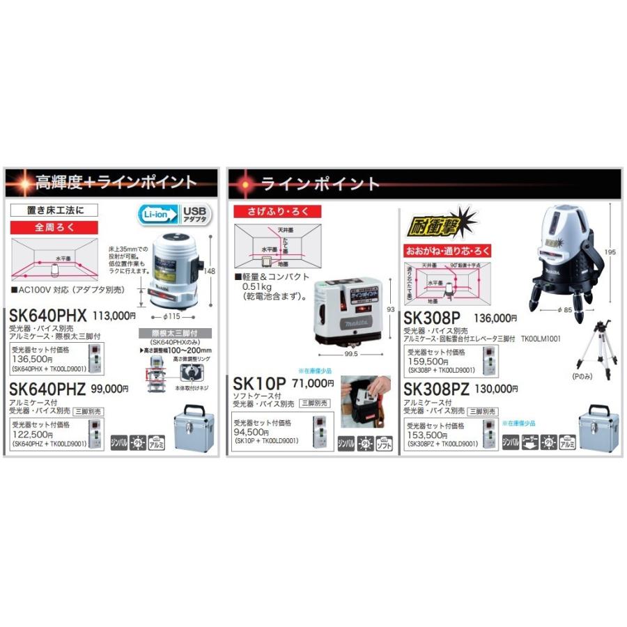 Makita SK14P ラインポイント 水準器⑪ 【公式通販】