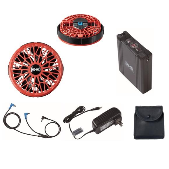 空調服 スターターキット SK23021K ブラック/グレー