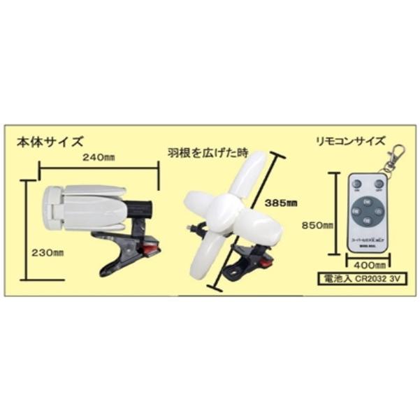 熱田資材 WING ACE LED電球付クリップランプ スーパールミネX MLT80CL