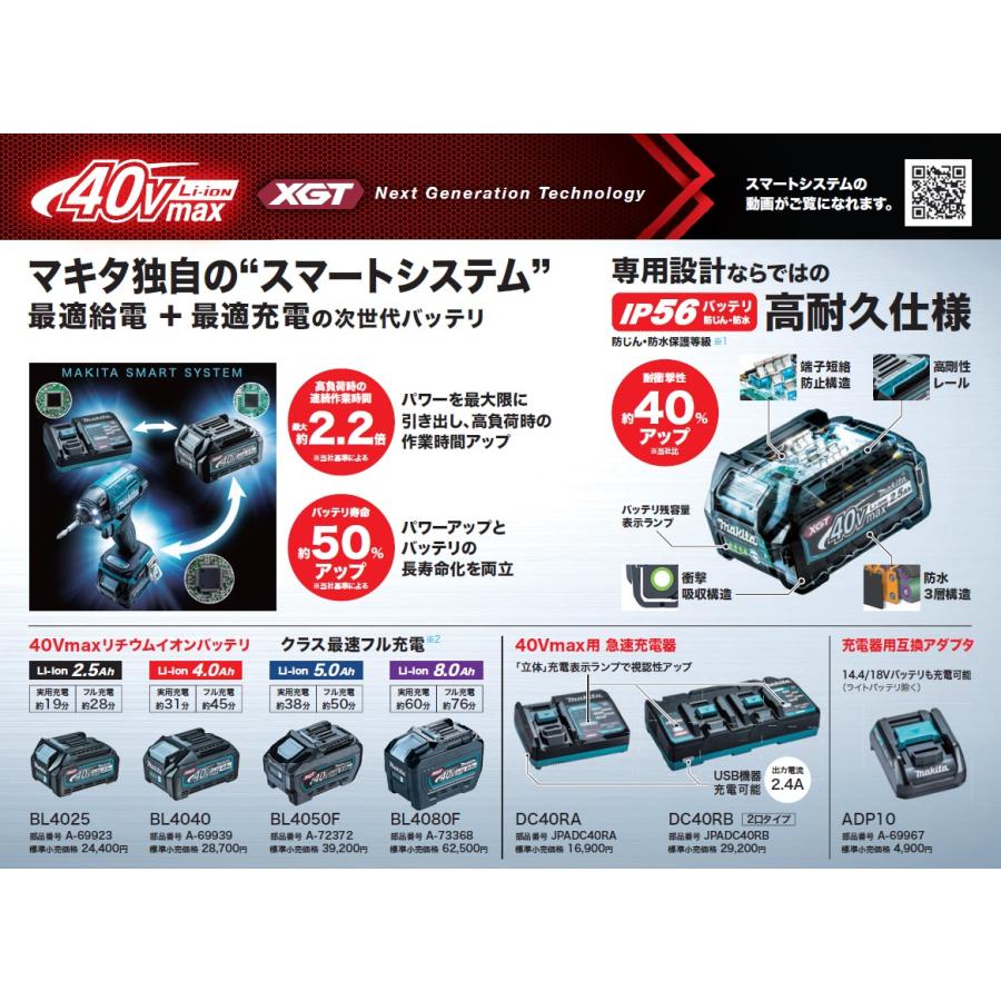 makita マキタ  40Vmax 10mm充電式タッカ  ST002GZK 本体のみ・ケース付き（電池・充電器別売）｜handskotera｜11