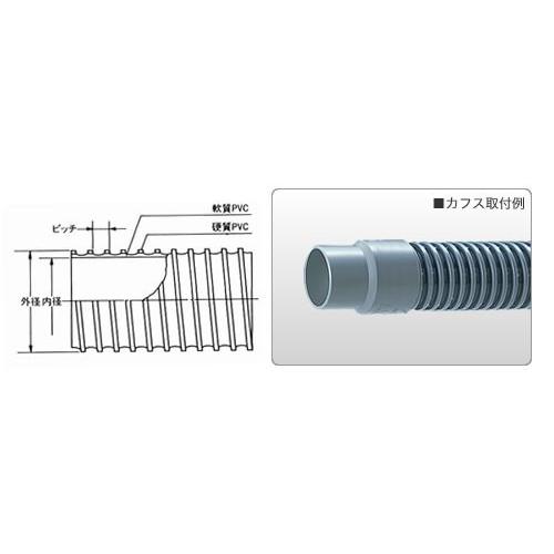 TACダクトEE　φ250×10m(定尺)　252.0×266.2