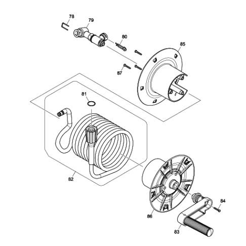 マキタ（makita） 交換部品 高圧ホース 高圧洗浄機用 10m 図番82 TG