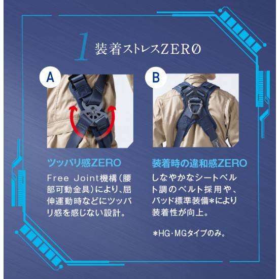 藤井電工 ツヨロン ゼロGハーネス 腿V/ハイグレード/Lサイズ 藤井電工 ツヨロン ゼロGハーネス 腿V/ハイグレード/Lサイズ