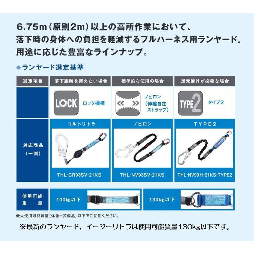 藤井電工 ツヨロン ゼロGハーネス 腿Ｖ/ハーネスのみ/Ｌサイズ TH-520V-OT-BL-L-SG-BX スタンダードグレード フルハーネス型  ZERO-G