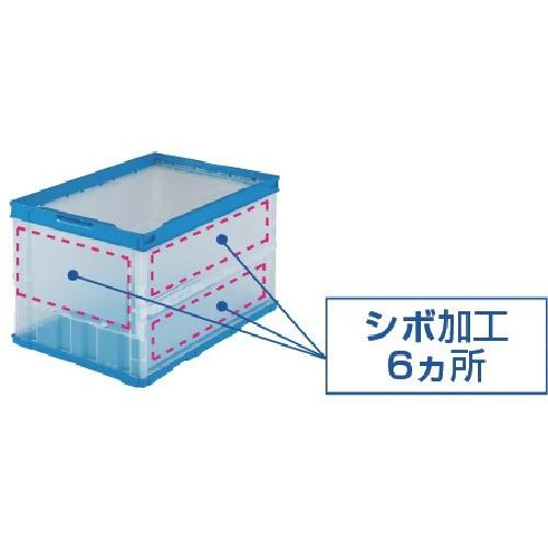 TRUSCO中山 代引き不可 TRUSCOトラスコ 薄型折りたたみコンテナ 30L