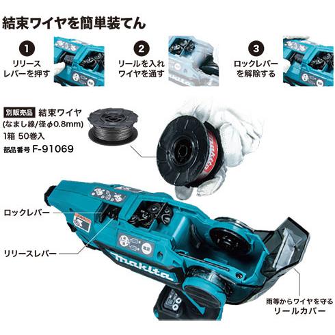 マキタ（makita） 18V/14.4V充電式鉄筋結束機 TR180DZK 本体のみ