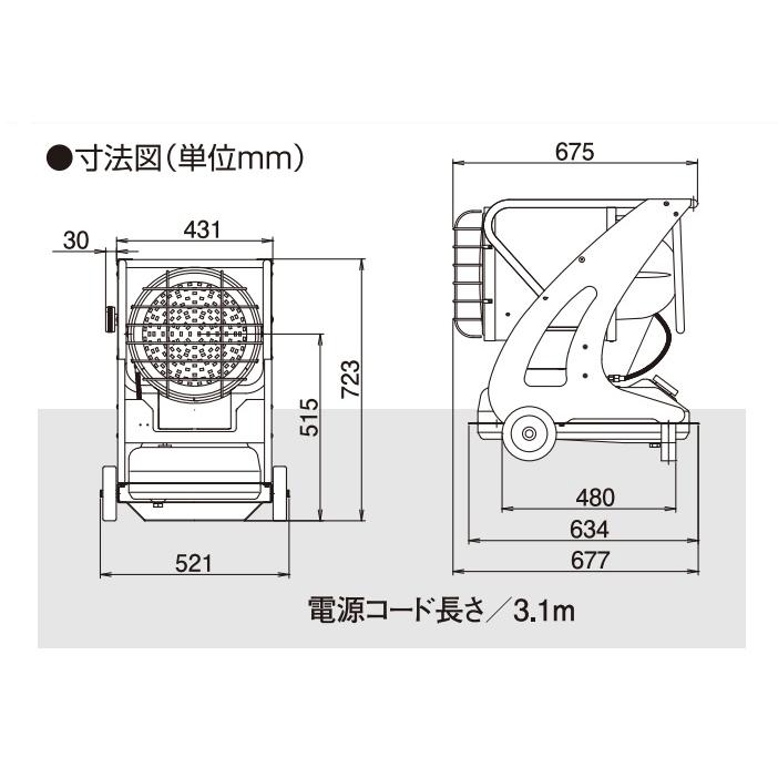 代引き不可 静岡製機 赤外線オイルヒーター バルシックスPKII（50/60Hz