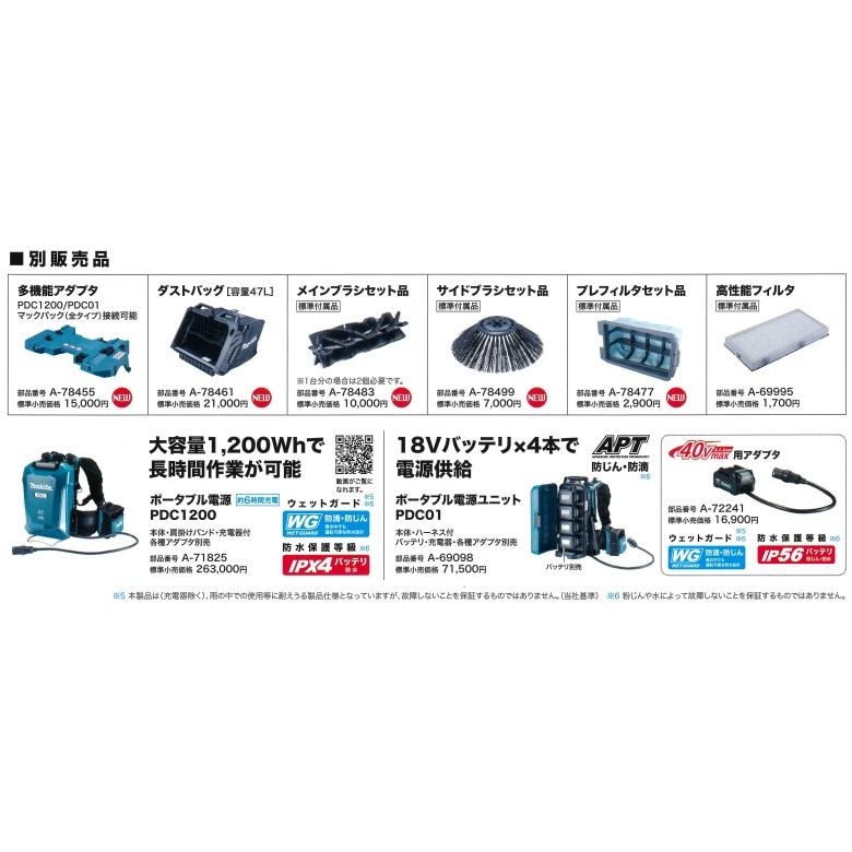 マキタ 大型商品 makita マキタ 40Vmax 充電式スイーパ VS001GZ マキタ 大型商品 makita マキタ 40Vmax 充電式スイーパ VS001GZ