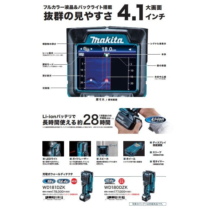 マキタ（makita） 在庫限定特価 18V/14.4V充電式ウォールディテクタ 