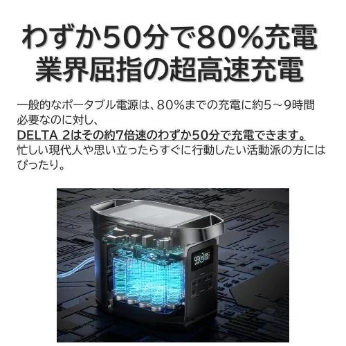 EcoFlowエコフロー  ポータブル電源  DELTA2 ZMR330JP 1,024Wh リン酸鉄リチウムイオン電池｜handskotera｜05