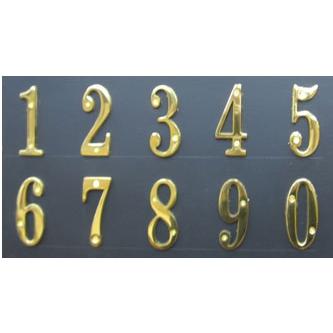 真鍮文字 ブラスナンバー 7cm 数字 送料別 ※同じ商品は15個まで