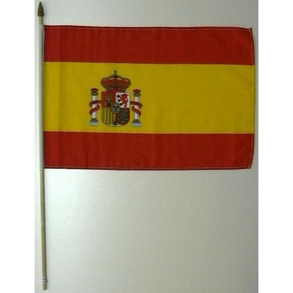 国旗 スペイン 棒付き小サイズ 旗 ３０cm ４５cm 棒の長さ ６０cm 送料別 通常配送 ハンズマン 通販 Yahoo ショッピング