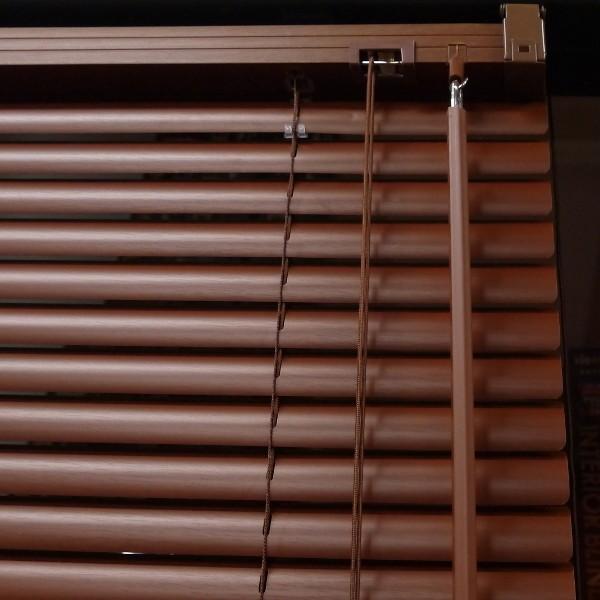PVCブラインド 木目 88×138cm ブラウン （6938647） 送料別