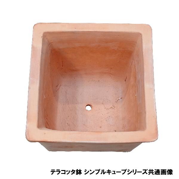 植木鉢 テラコッタ鉢 素焼き鉢 シンプルキューブポット VT107-40 40×40
