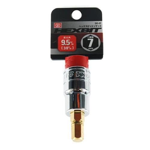 SK11 ヘックスビットソケット 差込角9．5MM 2面幅7MM SH3-07 （7283296） 送料区分A 代引不可・返品不可 |  | 01
