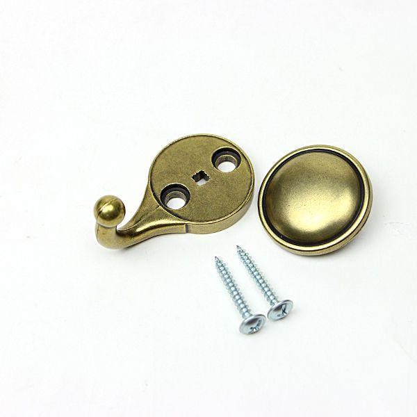 金属製壁用フック ゴールド ビス止め式 1322ZN10 奥行：約32mm
