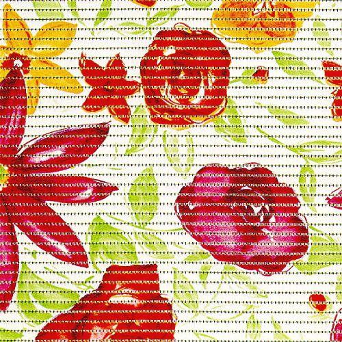 花ページ #1919 クレートクッションマット クッションマット65 赤い花 70269 10cm単位 商品番号：8679371