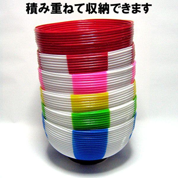 ポリ提灯 ちょうちん 桃白 ピンク/ホワイト 40-7038 直径23cm×高さ24cm
