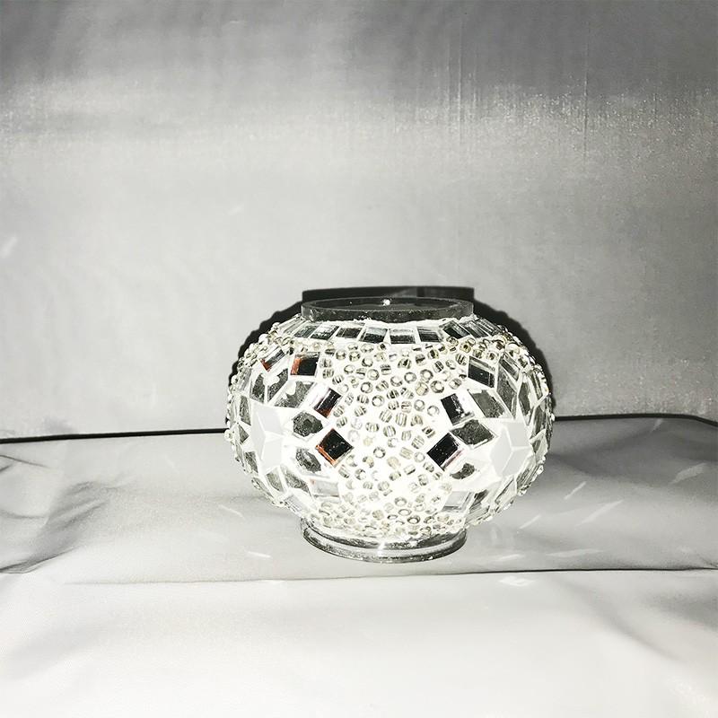 水差し型アラジンランプ トルコ製 Sサイズ 《ガラス玉：W11cm