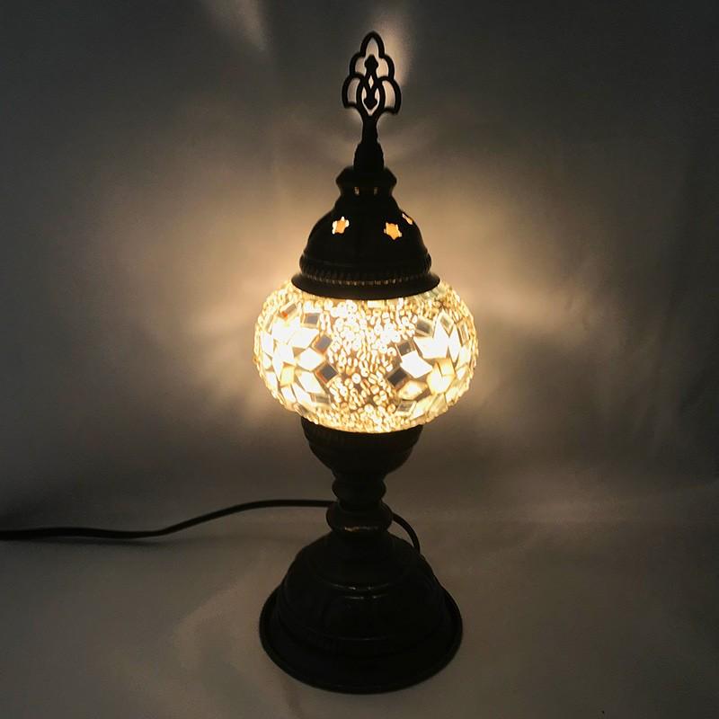 テーブルランプ トルコ製 Sサイズ 《ガラス玉：W11cm H8cm》 トルコ