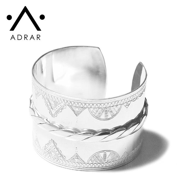 ≪ADRAR≫ アドラル ロープ デザイン ボリューム 幅広 シルバー 